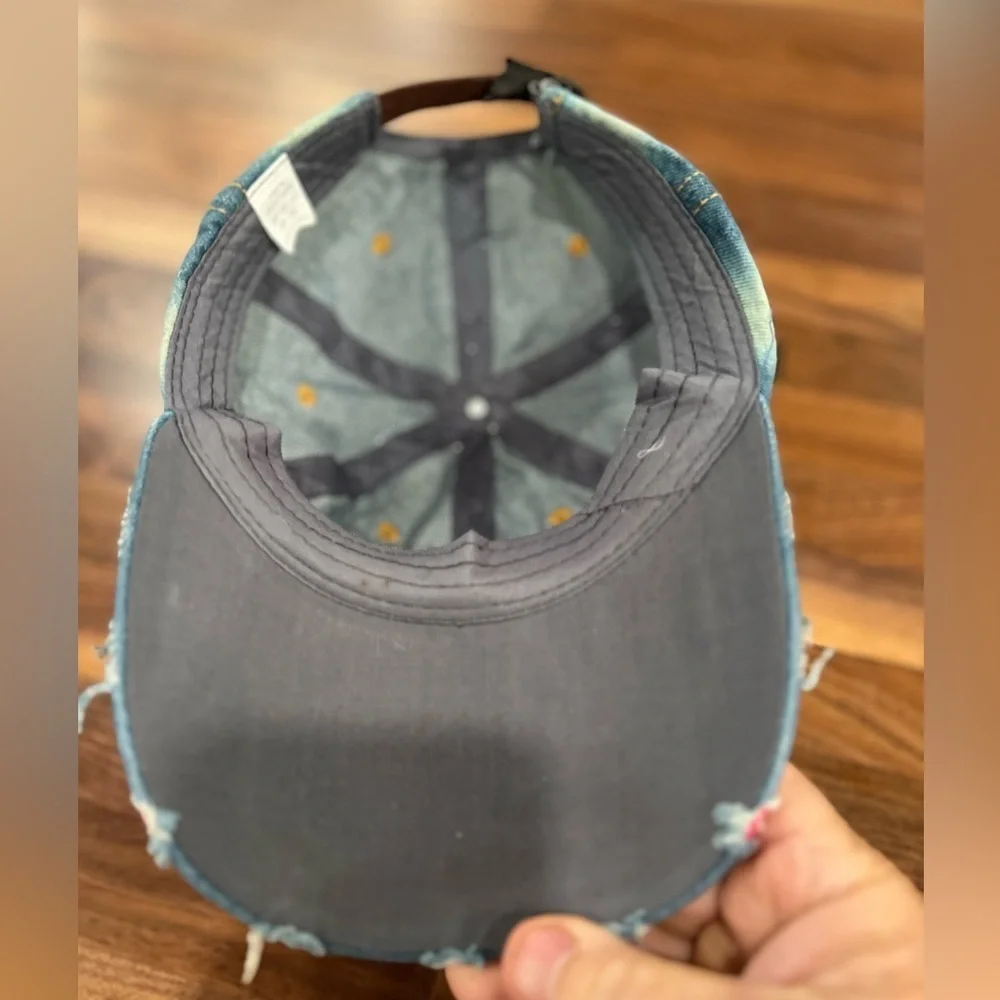 Vintage cancer ribbon hat